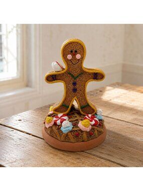 Vintage Shaker Hearth Wilton Gingerbread Man Terra Cotta Cookie Stamp Press
